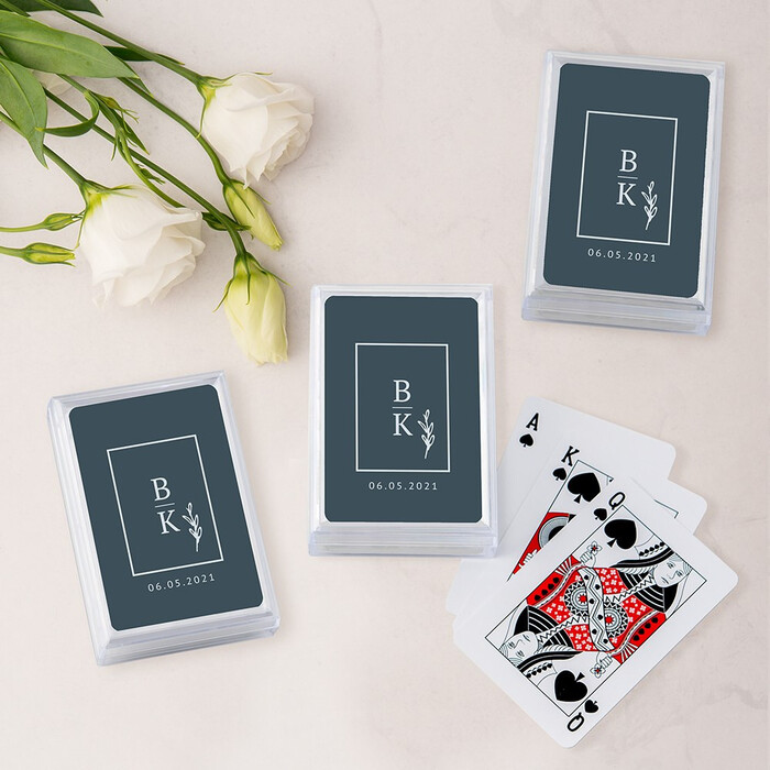 Personalized Playing Cards - bridal shower favor ideas for guest
