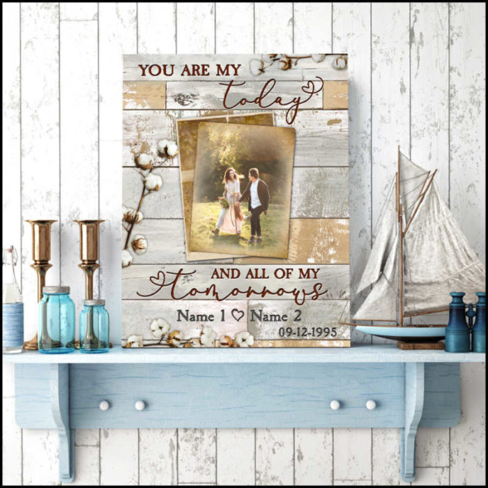 Personalized Canvas Art - Wedding Favors On Wedding Day