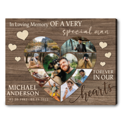 personalized memorial gifts for loss brother print canvas