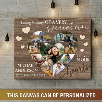 personalized memorial gifts for loss brother print canvas 01