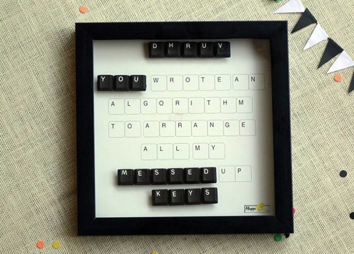 Frame for Keyboard Keys