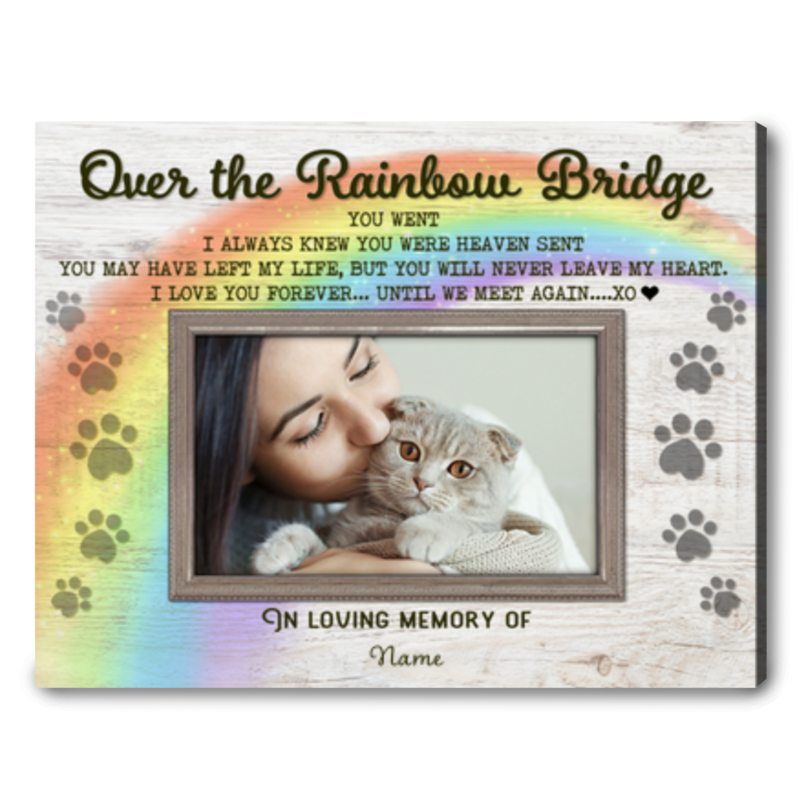 Personalized Cat Memorial Gifts Gift For Someone Who Lost A Cat Over