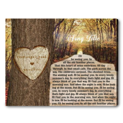 personalized lyrics memorial song remembrance gift idea for loss 01