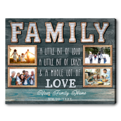 thoughtful christmas gift for family custom family photo canvas wall art 01