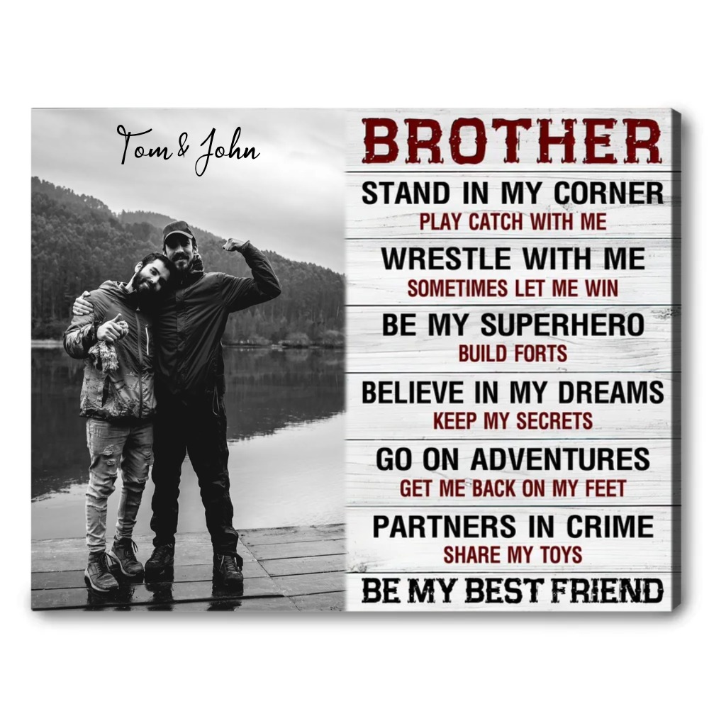 Brother Birthday Gift, Personalized Gift For Brother, Birthday