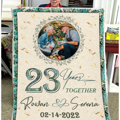 23rd Anniversary Blanket Gift For Wife For Husband Unique Anniversary Gift For Couple Ideas01