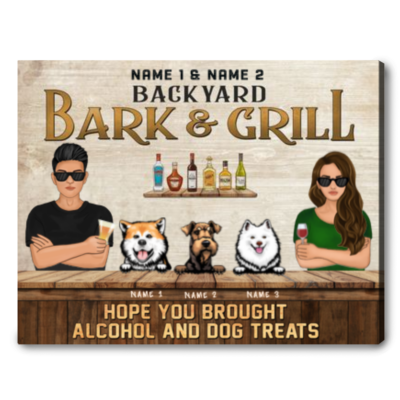 grilling backyard family couple hope you brought alcohol and dog treats 01