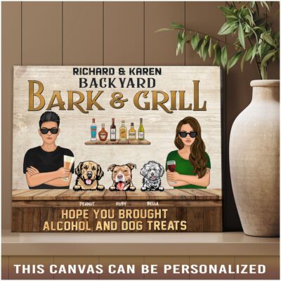 grilling backyard family couple hope you brought alcohol and dog treats 02