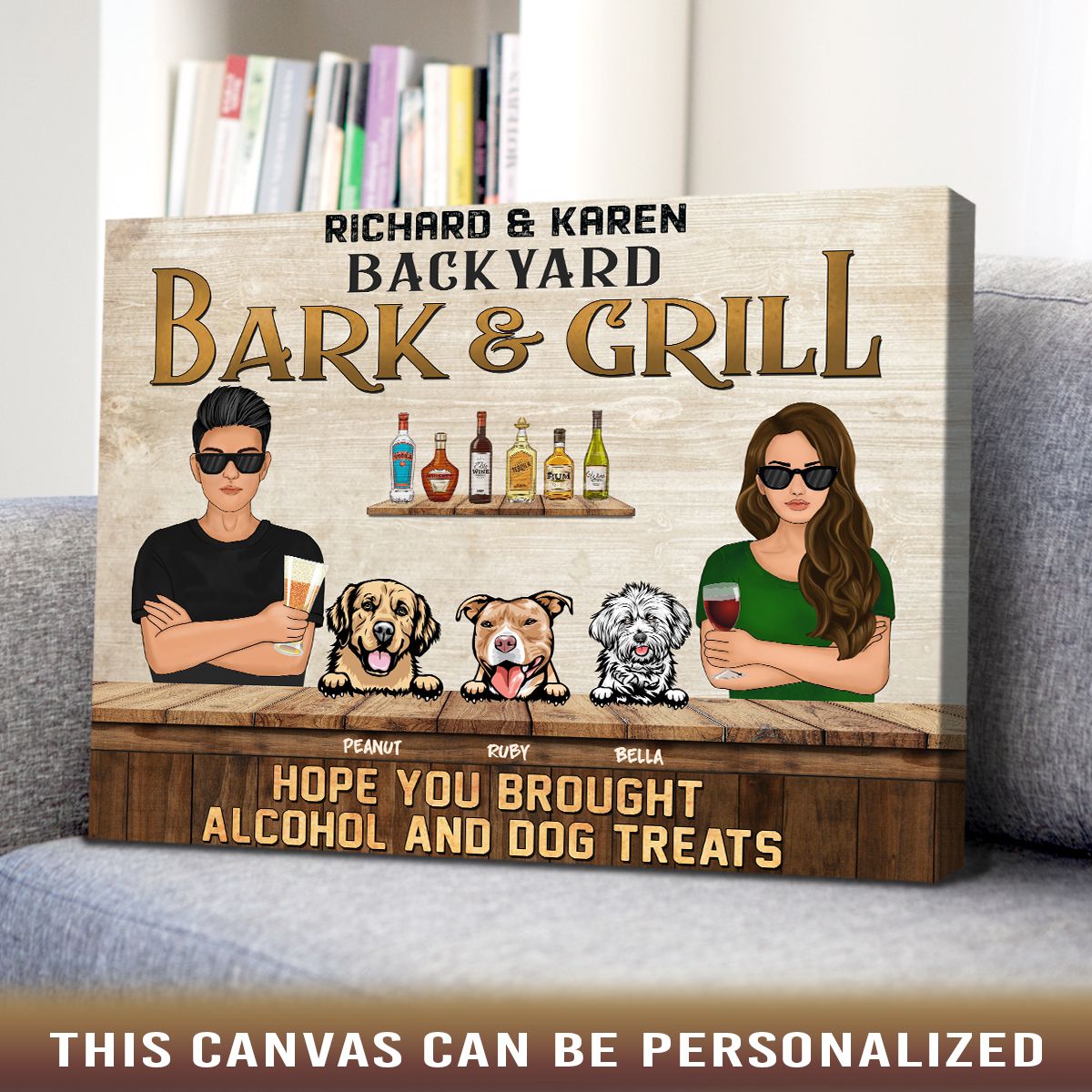 Grilling Backyard Family Couple Hope You Brought Alcohol And Dog