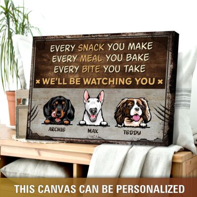 Personalized We'll Be Watching You Canvas Print 04
