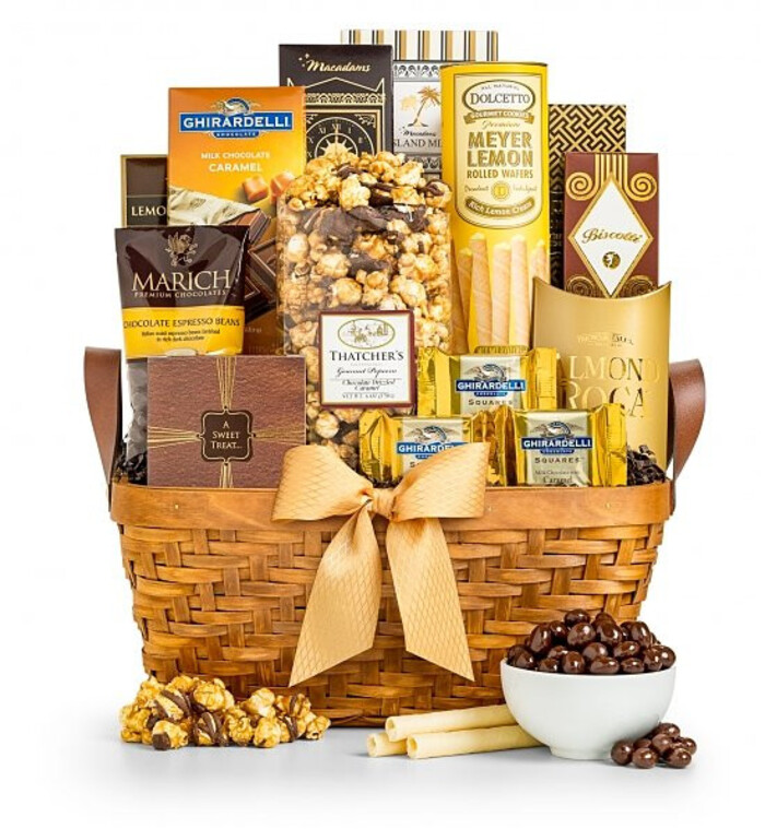 Elegance Gold Gift Basket