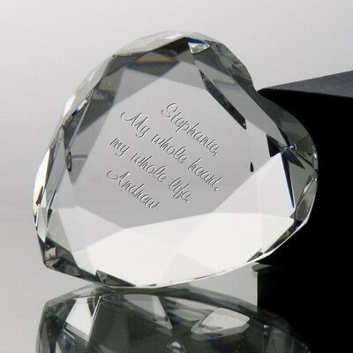 Laser Engraved Glass Diamond