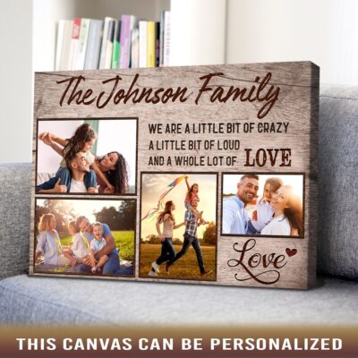 family photo wall decor living room personalized canvas print 04