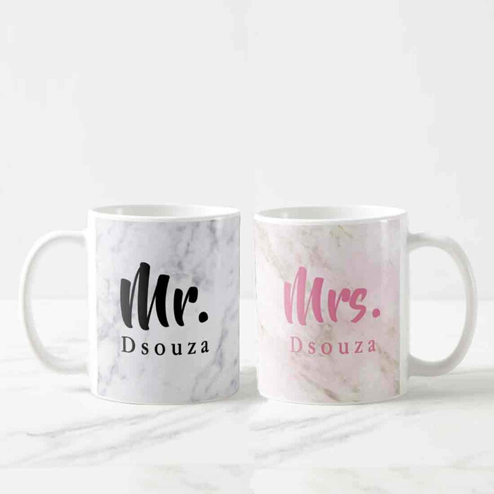 Custom Couple Mug / Wedding Gift / Birthday Gift / Wedding Souvenir /  Couple Mug Mr Mrs