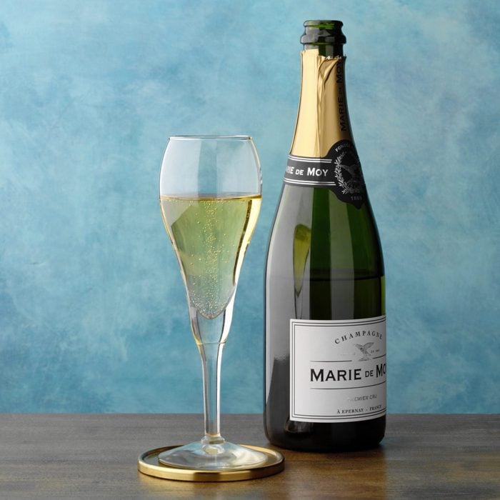 Bottle of Sparkling Wine - customized wedding gifts for couple on big day