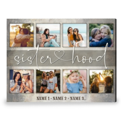 Personalized Sister Gift Best Christmas Gift For Sister Canvas Print