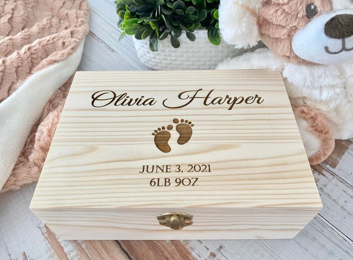 Custom Memory Box for Kid - pregnancy gifts for first-time moms