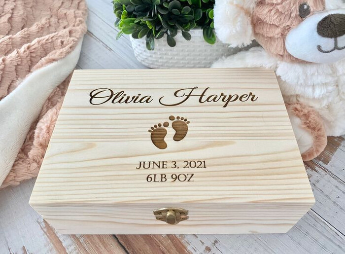 Custom Memory Box For Kid - Pregnancy Gifts For First-Time Moms