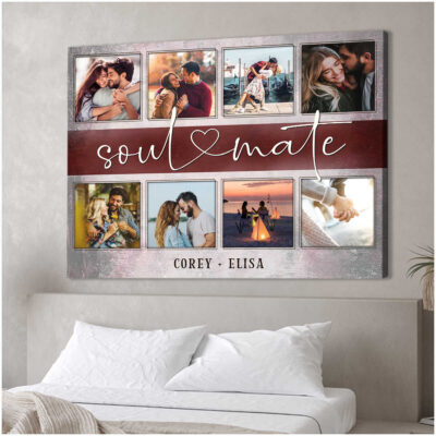 Personalized Soulmate Gift Xmas Gift For Her Canvas Print