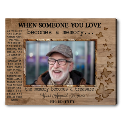 memorial christmas gift idea customized sympathy gift canvas print 01