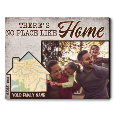 gift for new house personalized home map and family photo canvas wall art 01