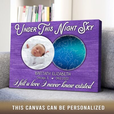 custom baby birthday night sky gift for new parents 02