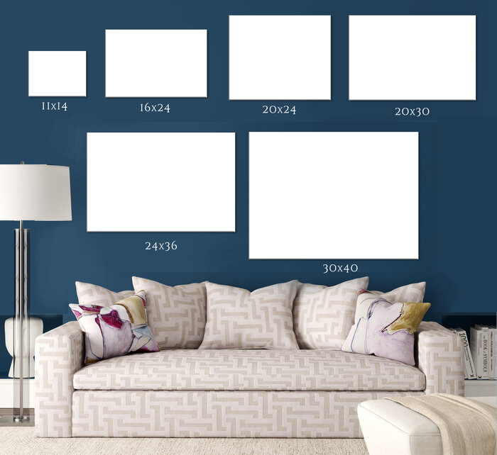 Choose a position for your canvas print - how to hang canvas art