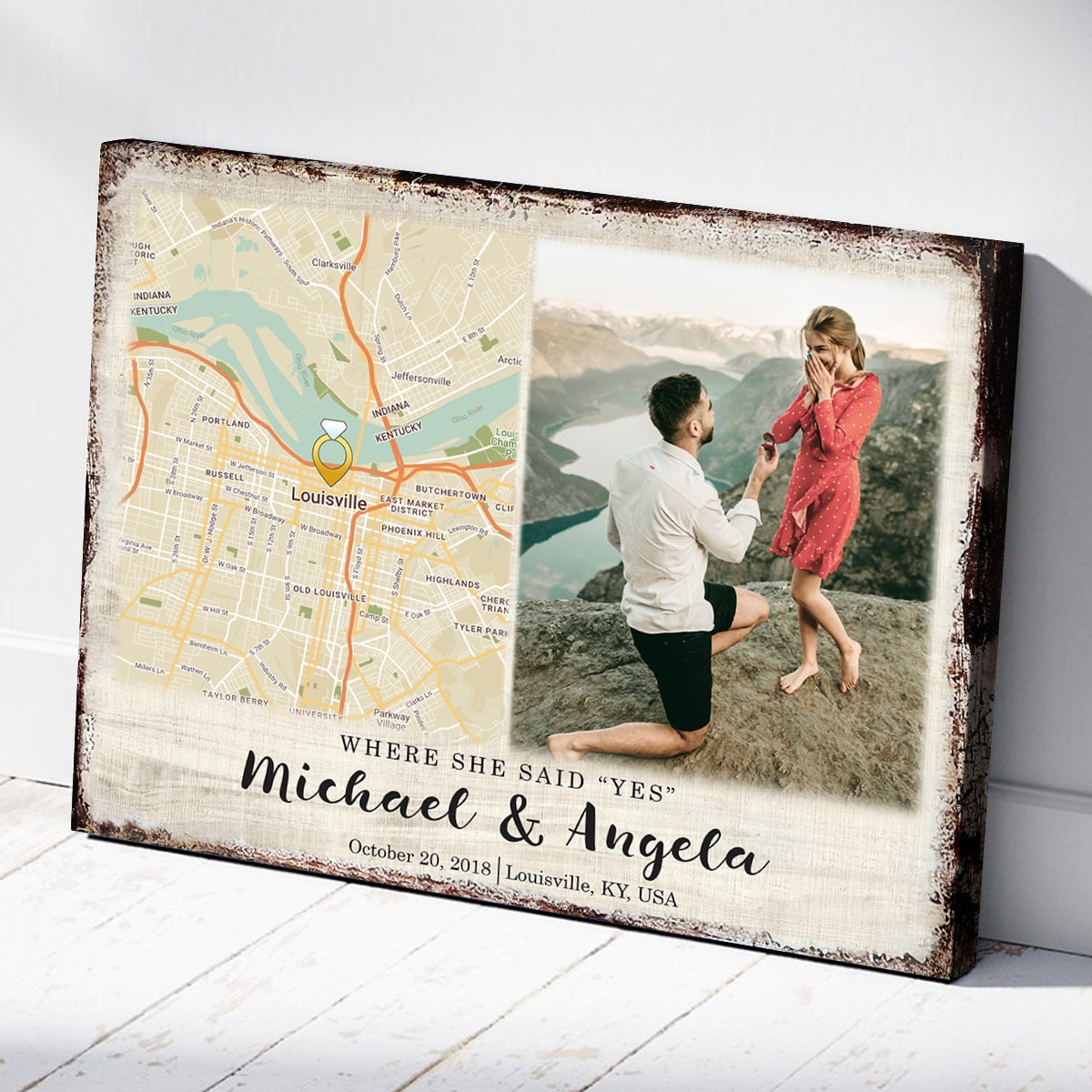 Couple Gifts Personalized Canvas