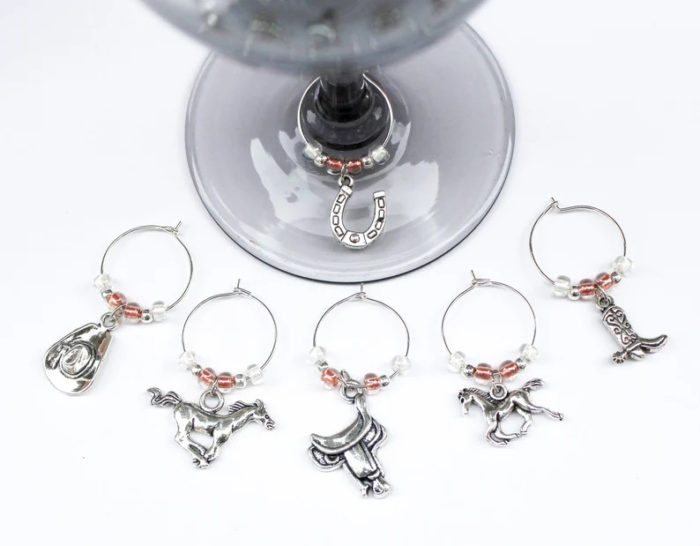 Wine Glass Charms - Unique Gifts For Horse Lovers