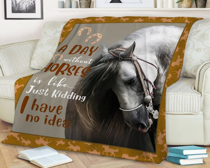 Personalized Blanket - Funny Gifts For Horse Lovers