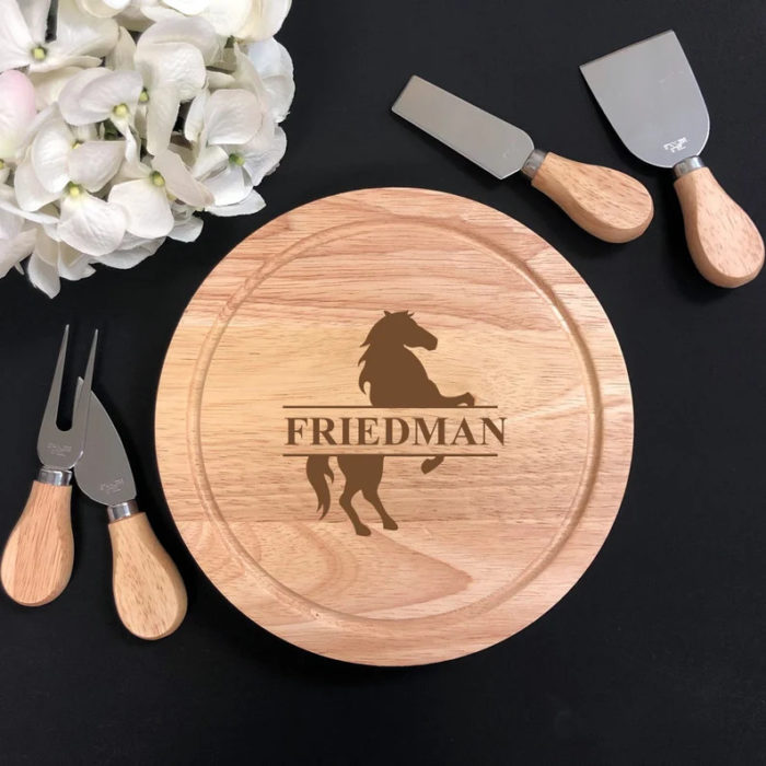 Personalized Cutting Board - Useful Gifts For Horse Owners
