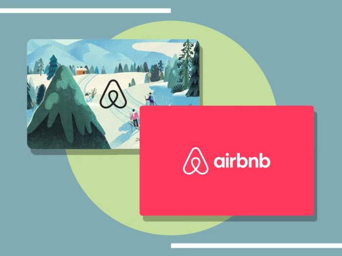 Airbnb gift cards - anniversary gift ideas for her