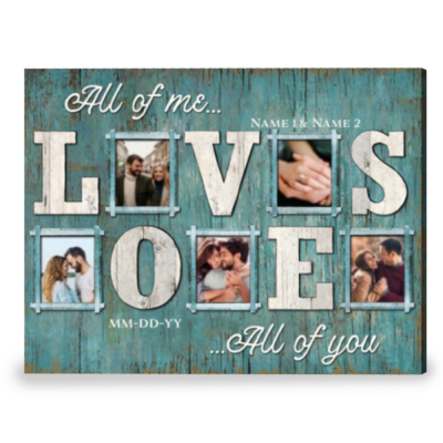 Great Gift For Wife On Christmas Customized Gift For Couple Canvas Print