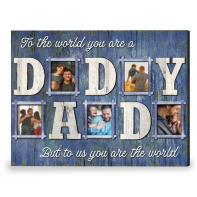 Best Christmas Gift For Dad Personalized Dad Gift Canvas Print
