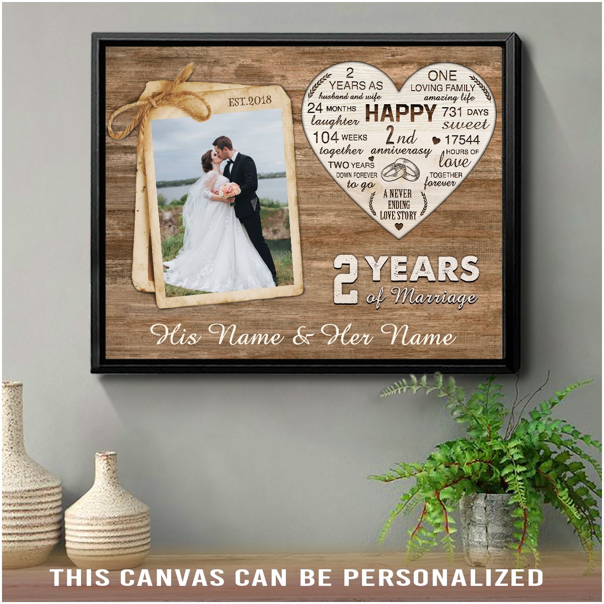 Personalised Valentine's Gifts for Him, 10 Year Anniversary Gifts