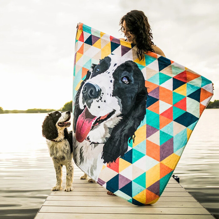 Personalized Pet Photo Blanket