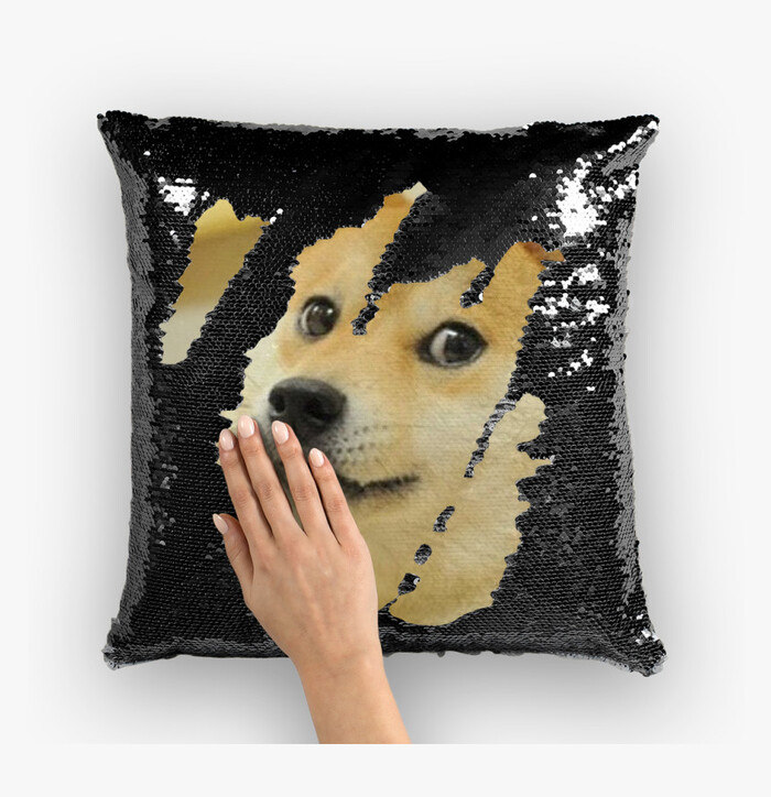 Personalized Pet Sequin Flip Pillow