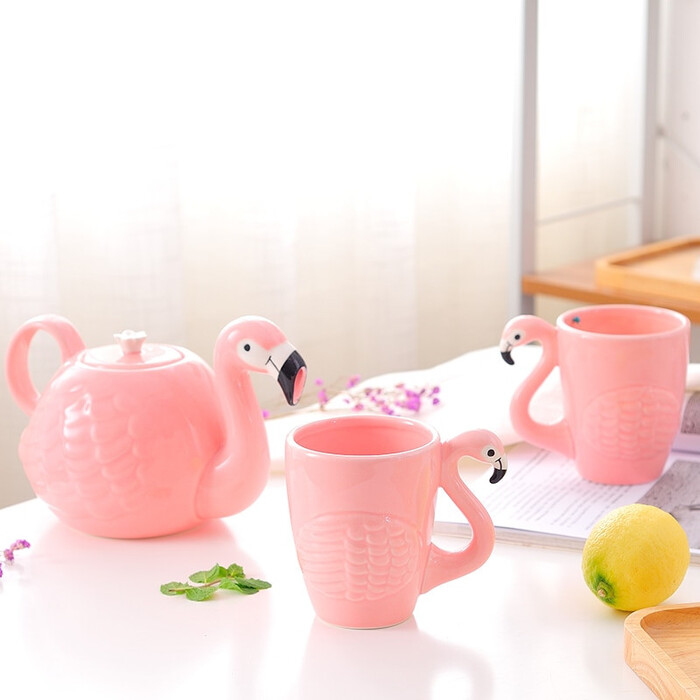 Ceramic Flamingo Mug