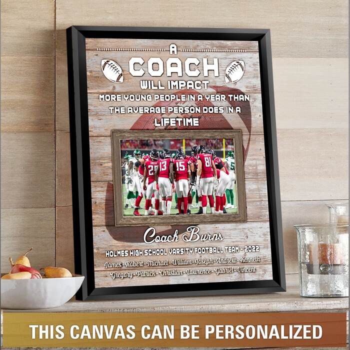 Football Coach Canvas Print - Unique Gifts For Football Lovers