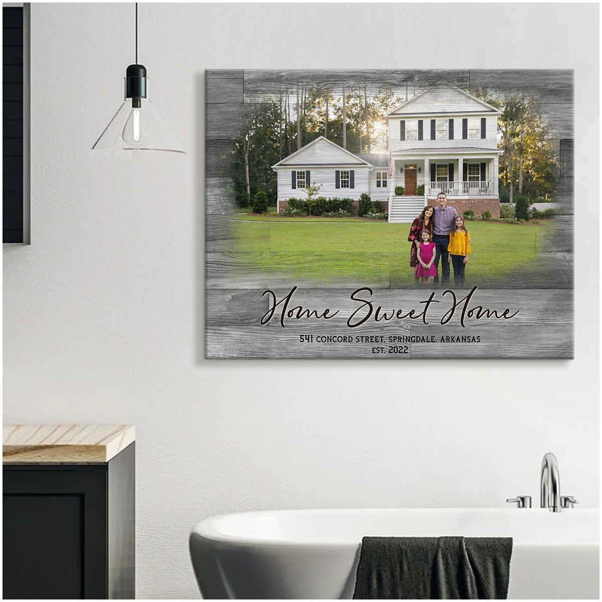 Housewarming Gift First Home, New Home Personalized Canvas