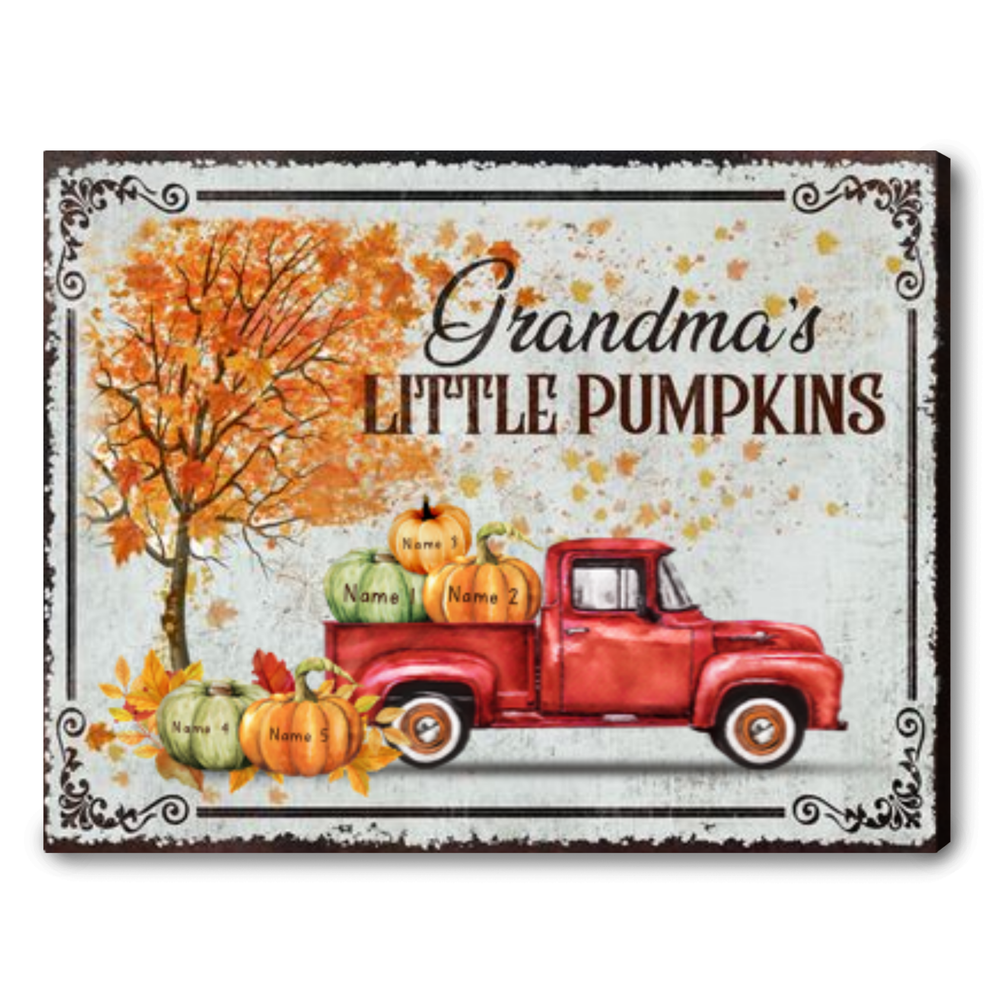 Unique Gift Idea For Grandma Personalized Grandma's House Wall Decor Canvas  - Oh Canvas