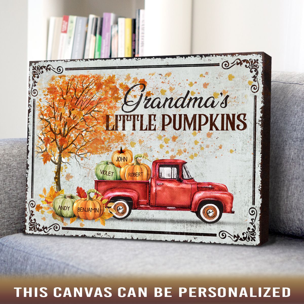 Unique Gift Idea For Grandma Personalized Grandma's House Wall Decor Canvas  - Oh Canvas