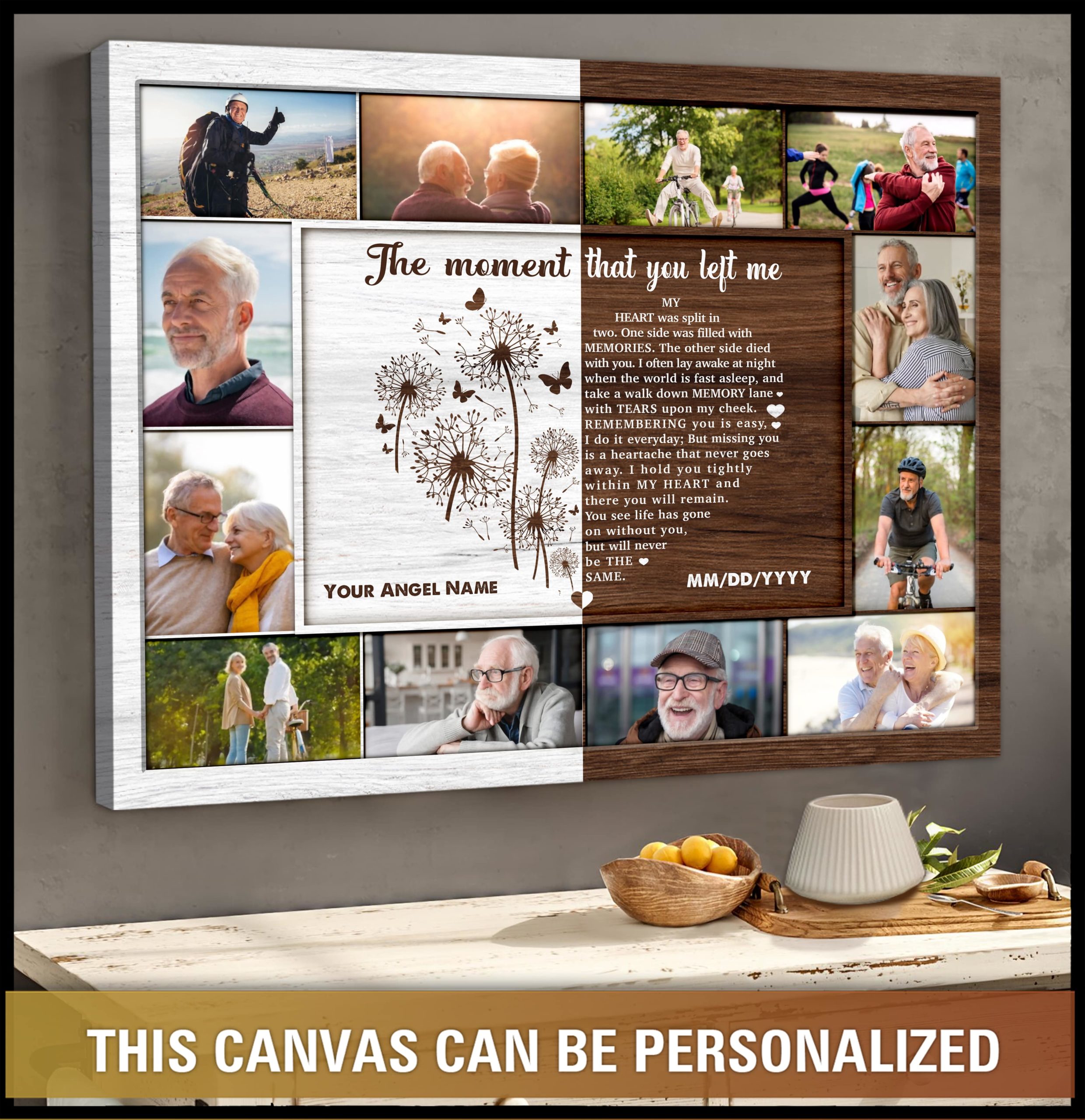 Custom Photo Memorial Gifts, Remembrance Photo Collage, Bereavement Gift,  Memorial Gift Ideas