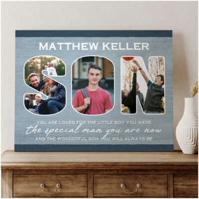 Personalized Gift For Son Christmas Son Gift Sentimental Canvas Print