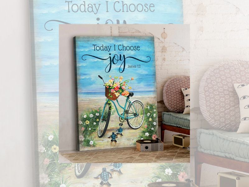 Canvas Turtle Today I Choose Joy