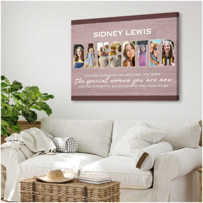 Custom Christmas Gift For Daughter Unique Daughter Birthday Gift Canvas Print