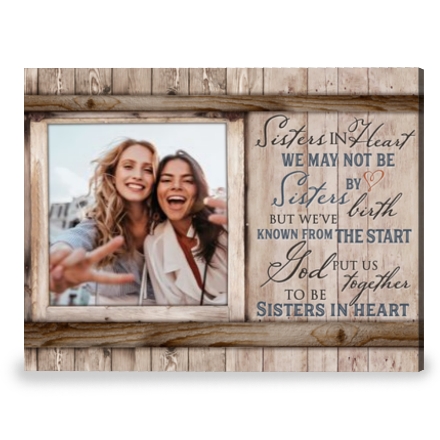 Unique Christmas Gift To Best Friend Female Custom Gift For Soul Sister Canvas Print