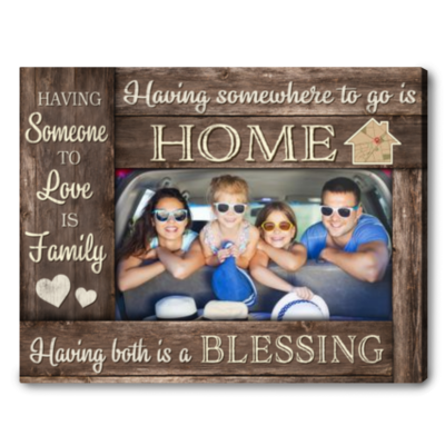 personalized home map christmas gift for family canvas 01