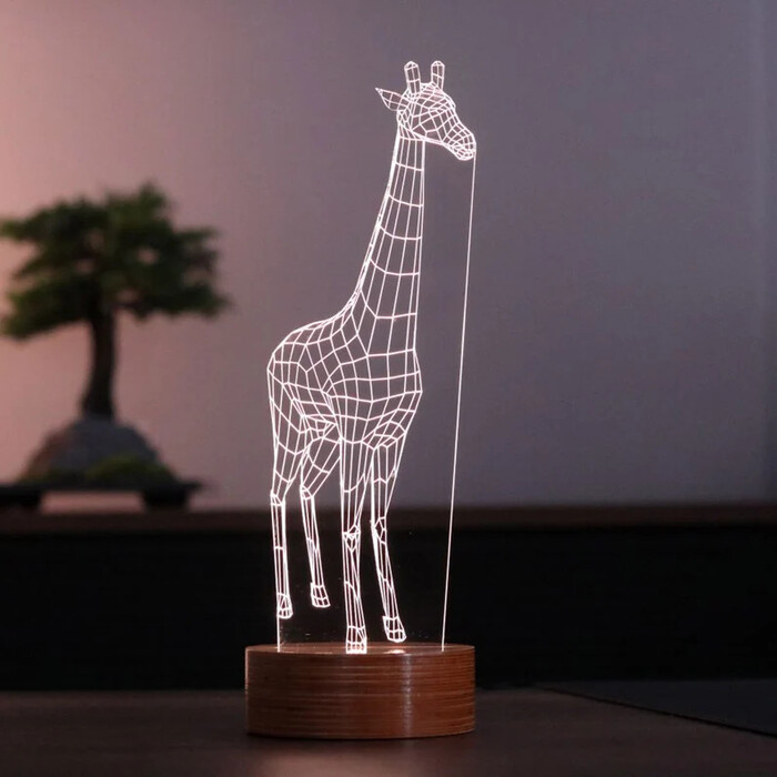 Giraffe 3D Light - Gifts For Giraffe Lovers