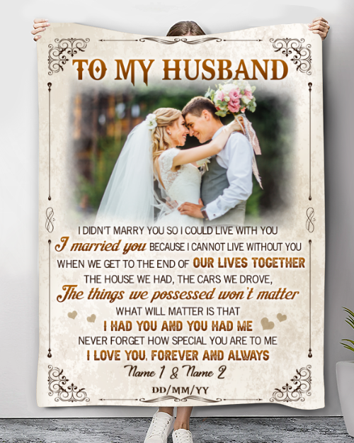 Best Christmas Gift For Husband Personalized Blanket Gift For Husband